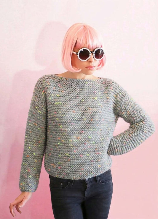 Yummy Yarn Fine Tweed Cosmic Grey - Limited Edition