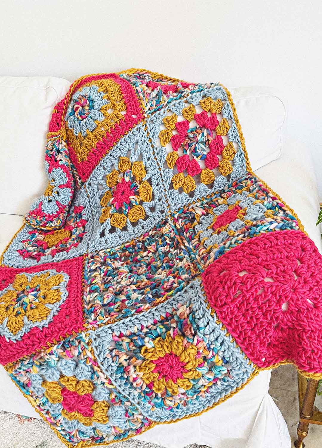 Crochet Granny Square Stitch Sampler Blanket Kit - Coming Soon