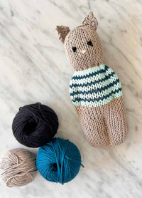 The Knitty Kitty - Beginner Mini Knitted Cat Kit