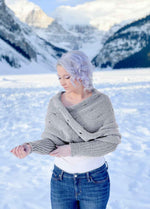 Easy Eyelet Sweater Scarf x @knitatude Kit - Petite Premium Version