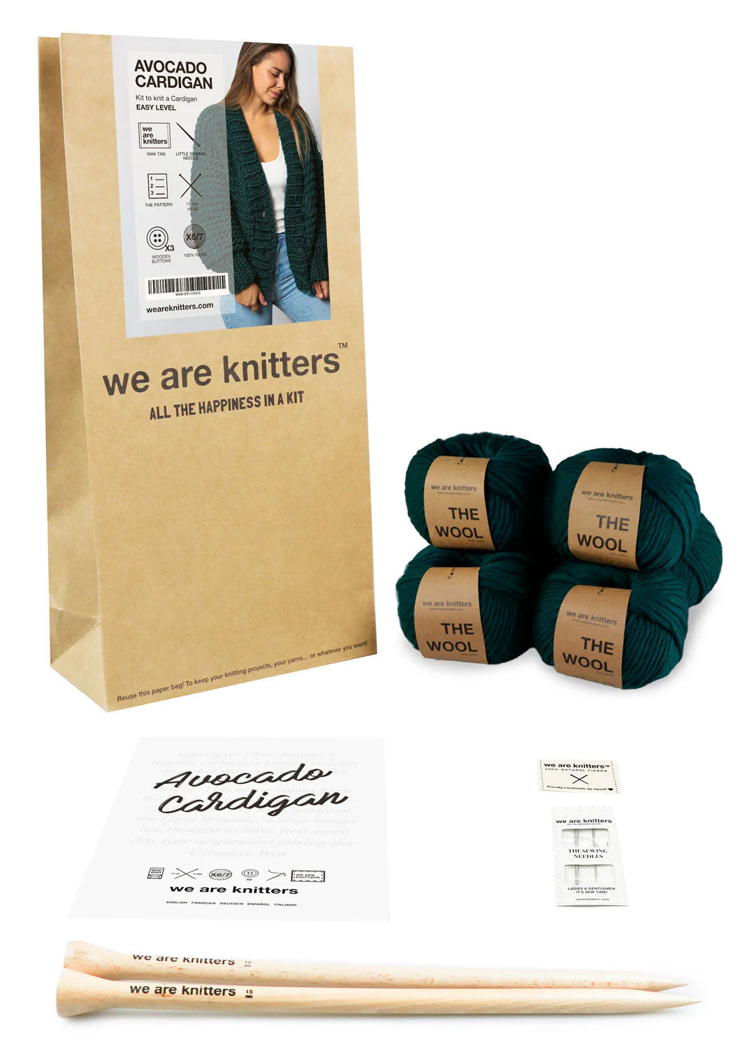 Avocado Cardigan Kit - Premium Version