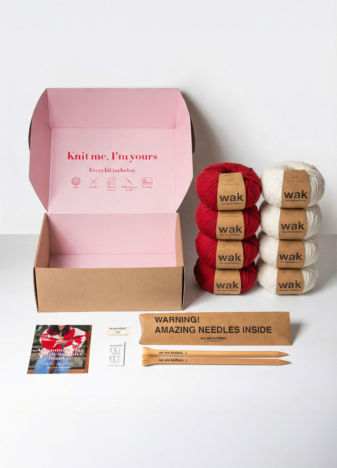 Valentine's Stitch Sampler Blanket Kit - Yummy Version