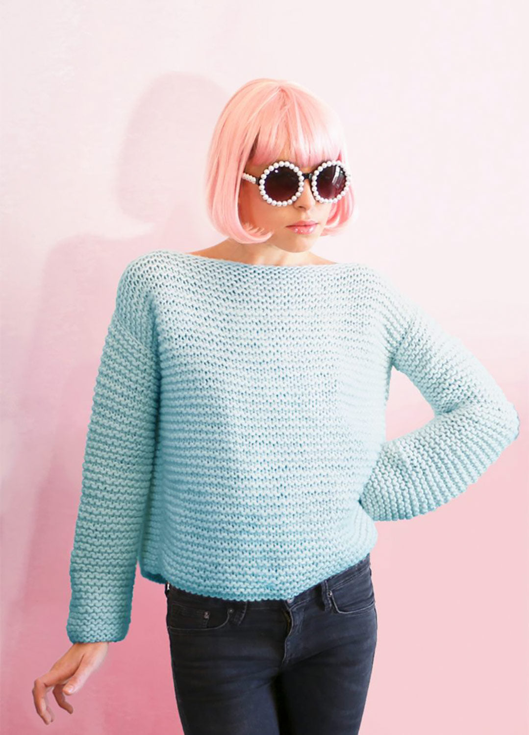 Chewing Gum Sweater x @trustthemojo Kit - Yummy Yarn Fine Version