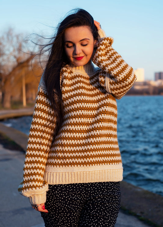 Stripe a Pose Sweater Kit x @crochethighway - Coming Soon