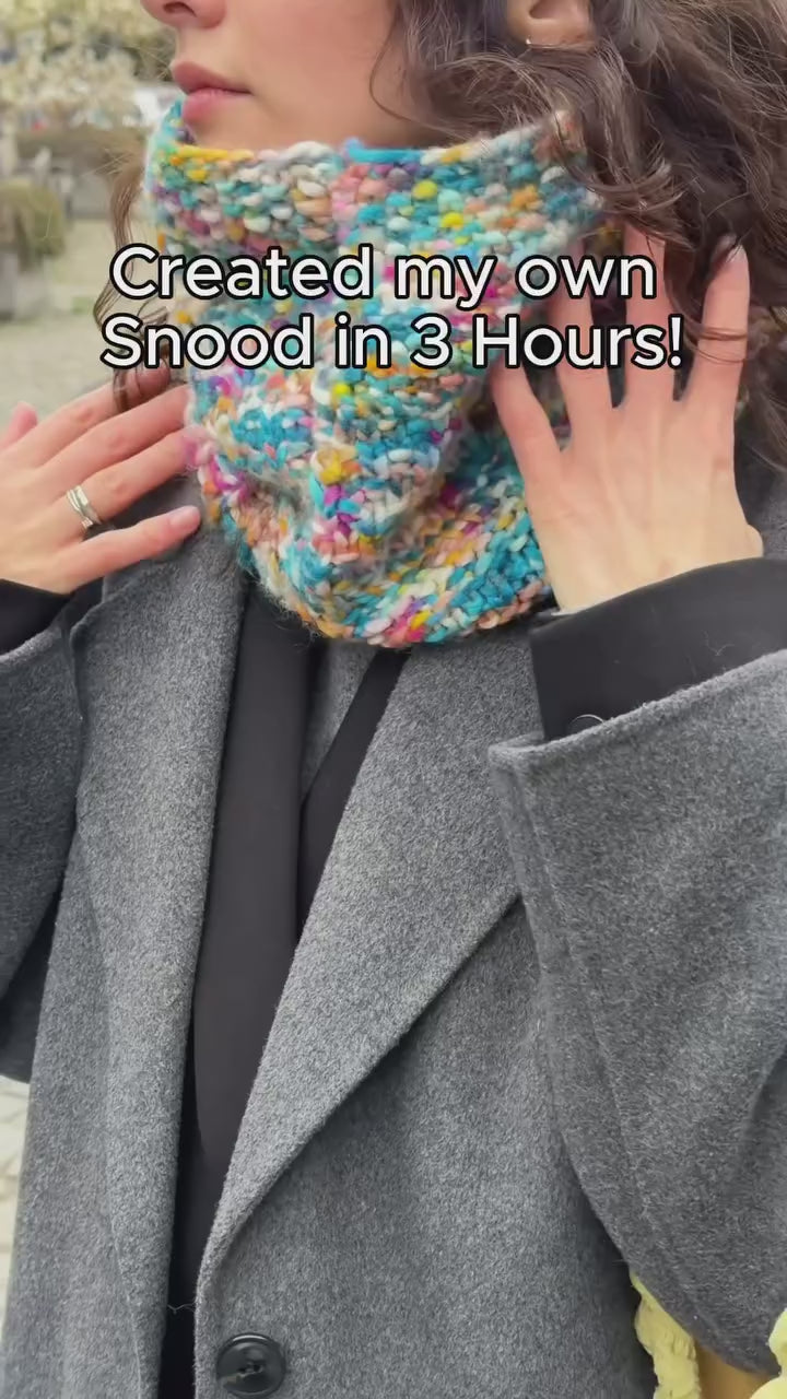 Snood - Beginner Sampler Kit - Learn The Basics Knitting Kit