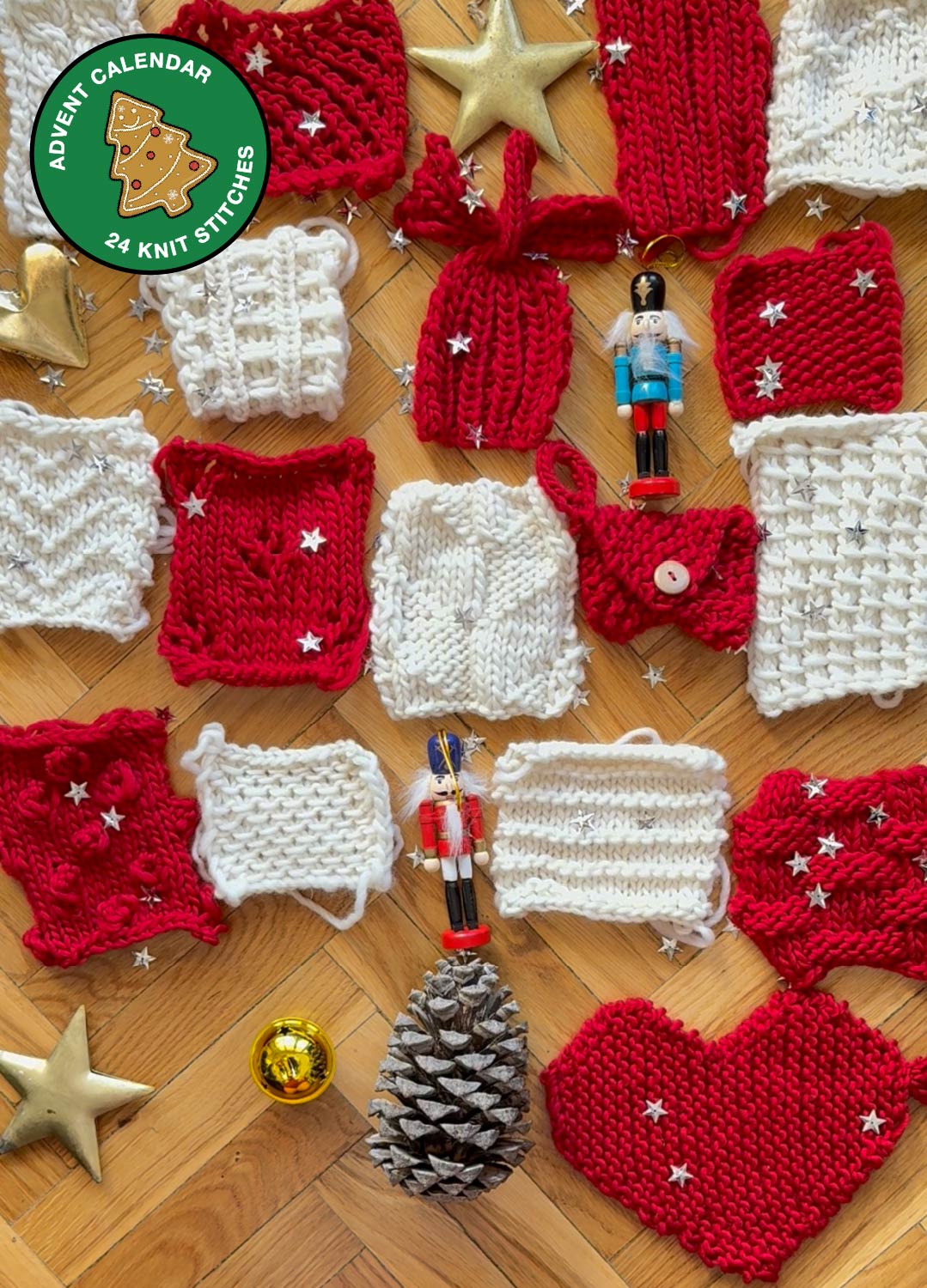 Stitch Sampler Holiday Knitting Kit: Learn The Basics