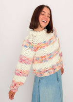 The Striped Rainbow Sweater Kit x @paula.on.knits - Yummy Yarn Version
