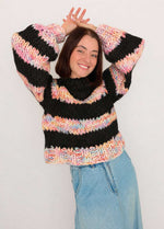 The Striped Rainbow Sweater Kit x @paula.on.knits - Yummy Yarn Version