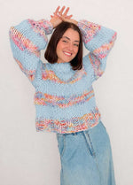 The Striped Rainbow Sweater Kit x @paula.on.knits - Yummy Yarn Version