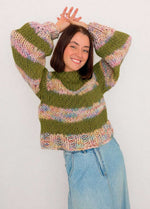 The Striped Rainbow Sweater Kit x @paula.on.knits - Yummy Yarn Version
