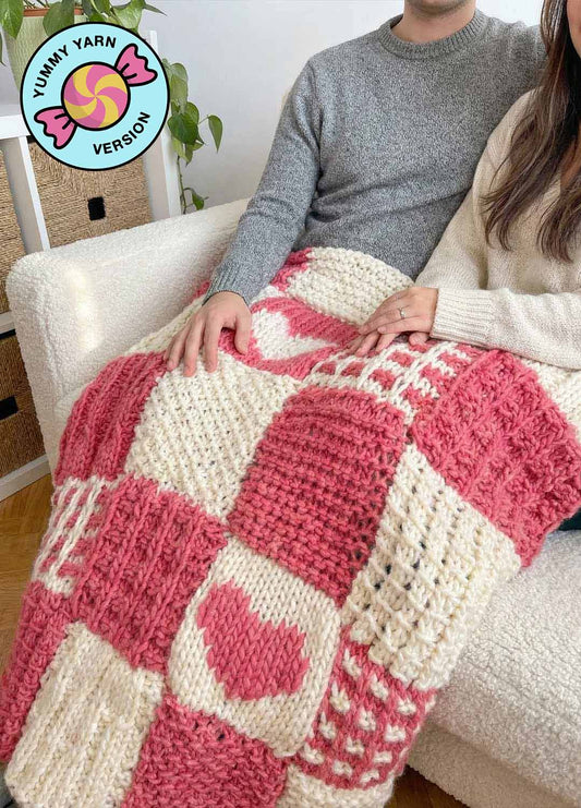Valentine's Stitch Sampler Blanket Kit - Yummy Version