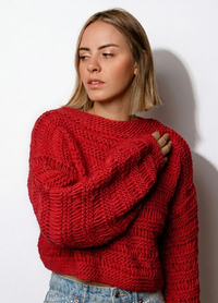 Ginkgo Sweater Kit - Yummy Yarn Fine Version