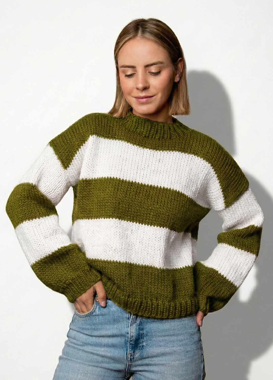 Liquidambar Sweater Kit - Yummy Yarn Fine Version