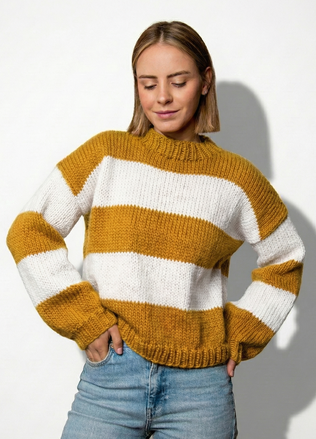 Liquidambar Sweater Kit - Yummy Yarn Fine Version